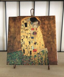 Gustav Klimt- De kus 13X13cm