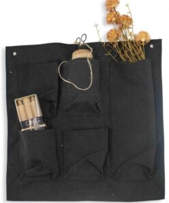 Kolony wandhanger zwart met vakken 48 cm