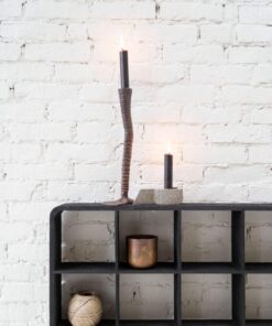 Zusss kandelaar zwanenpoot metaal koper