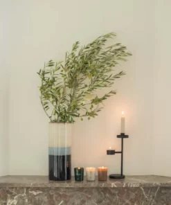 Zusss metalen kandelaar zwart