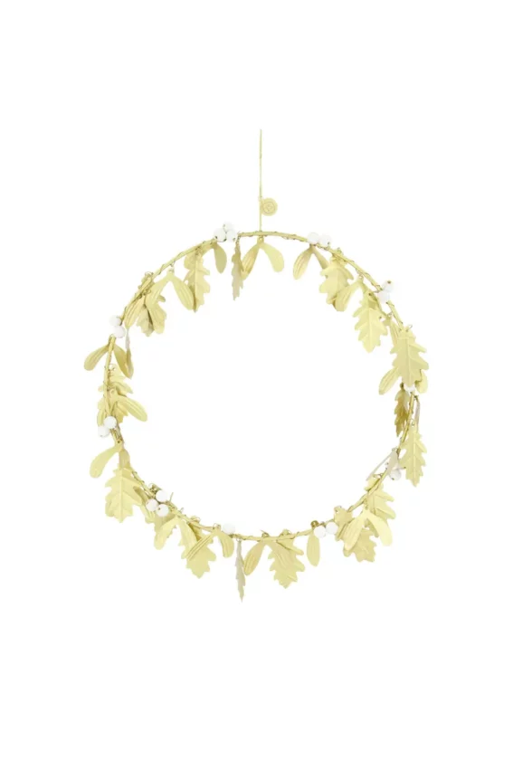 Zusss metalen krans met blaadjes - Afbeelding 2